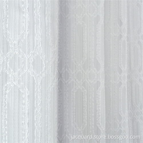 Ready Made Jacquard Eyelets Curtain